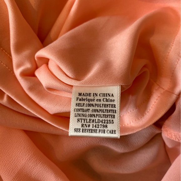 BNWT Beautiful Peach Beachy Boho Babydoll Dress - Picture 16 of 16